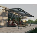 Palram Canopia Feria Terrassenüberdachung anthrazit 730x295x260-305 cm (LxBxH)