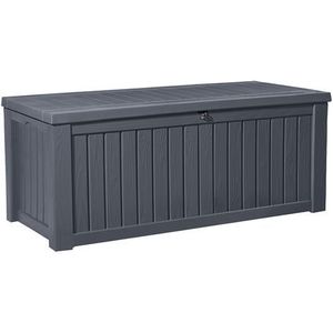 Keter Rockwood Opbergbox - 570L - 155x72,4x64,4cm - Grafiet