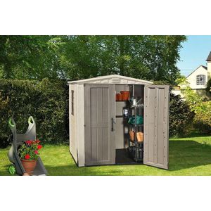 Keter Tuinschuur Factor 88 Beige - Ruime en Stijlvolle Opbergoplossing