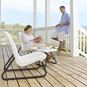 Keter Rio Loungeset – 2 personen - Wit
