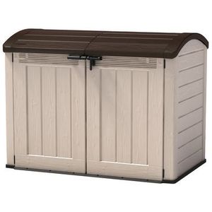 Keter Opbergkast Store It Out Ultra Beige/bruin 177x113cm | Tuinkasten