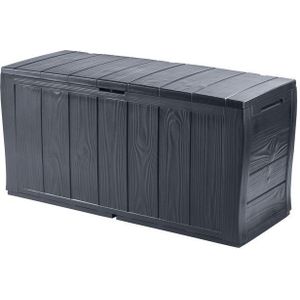 Keter Sherwood opbergbox - 270L - 57,5x117x45 cm - Antraciet
