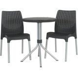 Keter Bistroset Chelsea Grafietkleurig 223562