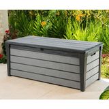 Keter Brushwood Opbergbox - 455L - 145x69,7x60,3cm - Grafiet