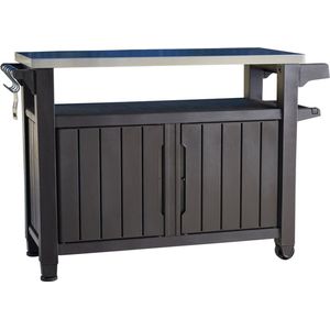 Keter Multifunctionele BBQ Tuintafel Unity XL - Hout-look