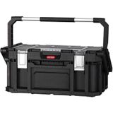 Keter Connect Cantilever Toolbox Gereedschapskoffer - 26L - 56,5x31,7x25,1cm - Zwart