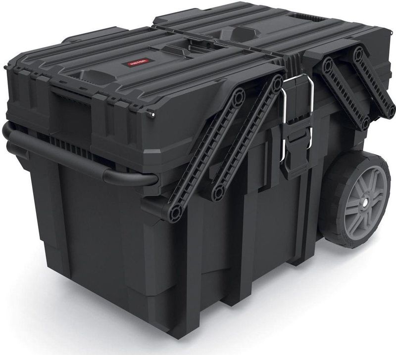Keter Cantilever Mobile Gereedschapskoffer Job Box - 37,3x64,4x41cm - Zwart