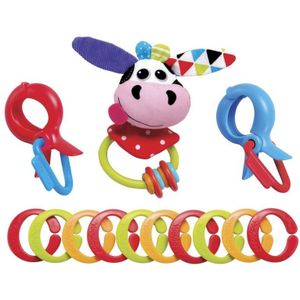 Yookidoo Rammelaar - One Size - Clips Rattle 'N' Links - Cow