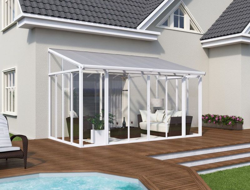 Palram - Canopia Aluminium Wintergarten Sanremo Weiß