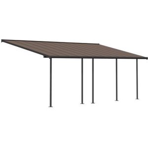 Palram - Canopia | Capri 739x295x299cm Terrasoverkapping Donkergrijs Brons