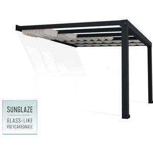 Palram-canopia Zonnescherm Voor Terrasoverkapping Stockholm Wit 340x740cm