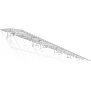 Palram | Canopia - Veranda- En Deurluifel Bordeaux - Mistig Wit - 892x139cm | Deurluifels
