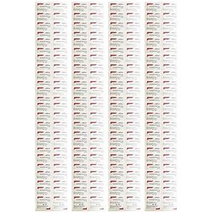 100 stuks medische en professionele steriele alcohol prep pads, 100 individueel verpakte 2-laags antiseptische chirurgische alcohol wattenstaafjes, 6,5 x 3 cm