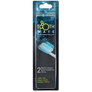 ToothWave opzetborstels, Soft/Large, 2 stuks