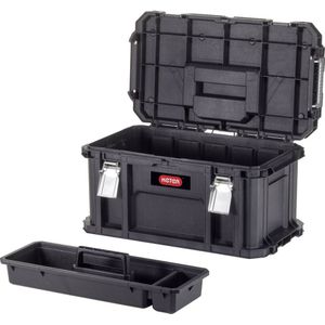 Keter Connect Toolbox Gereedschapskoffer - 54x31,2x27,5cm - Zwart