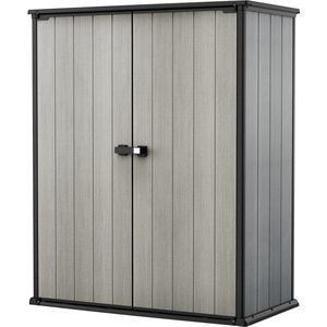 Keter High Store+ Opbergkast - 1400L - 140x73,6x170,4cm - Grijs