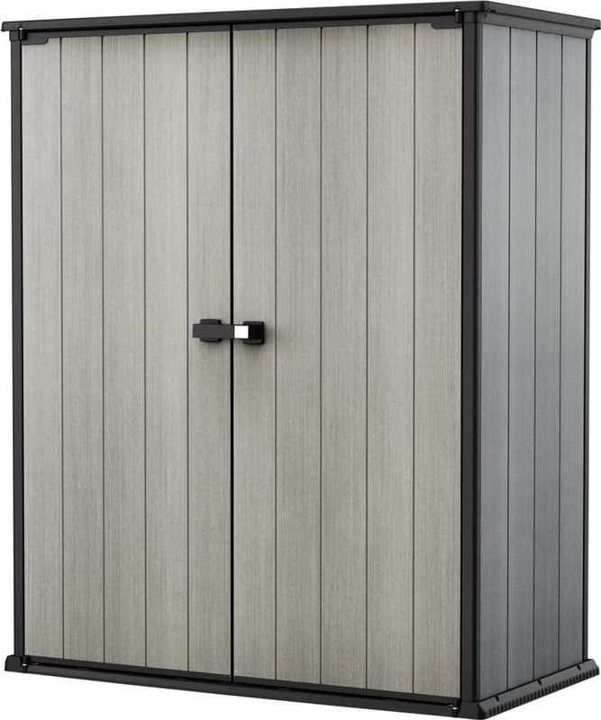 Keter High Store+ Opbergkast - 1400L - 140x73,6x170,4cm - Grijs