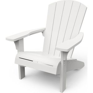 Keter Troy Adirondack Tuinstoel - 85x80x96,5cm - Wit