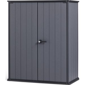 Keter Cortina Alto Opbergkast - 1400L - 140x73,6x170,4cm - Grijs
