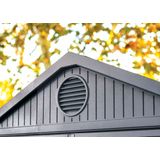 Keter Darwin 64 Tuinhuis - dubbele deuren + ramen - 190x122x221 - Grijs