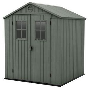 Keter Darwin 66 Tuinhuis - dubbele deuren + ramen - 190x183x221 cm - Groen