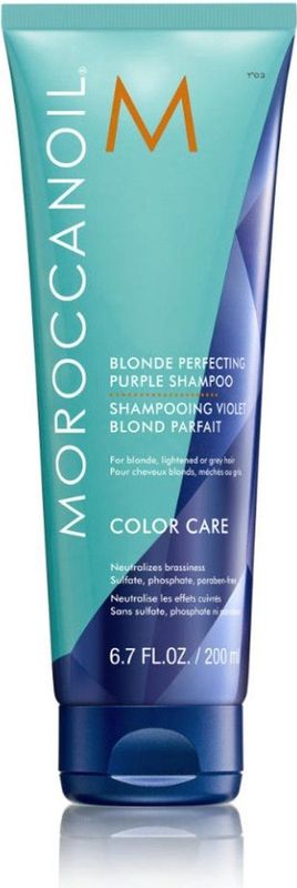 Moroccanoil - Blonde Perfecting Purple Shampoo - Paars - ArganID Technologie