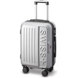 Swiss Alpine - Lausanne Handbagage Koffer 55x40x23 cm - 4 Wielen - TSA-cijferslot - Zilver/Grijs