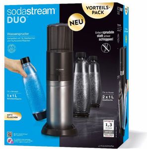 SodaStream Duo Vorteilspack waterbubbelaar, zwart