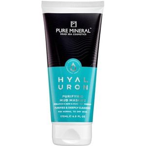 Pure Mineral - Zuiverend Moddermasker voor Normale tot Droge Huid - Dode Zee Mineralen, Hydrateert en Reinigt, Aangename Textuur - Zonder siliconen, sulfaten, parabenen - 175ml