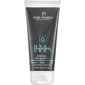 Pure Mineral - Revitaliserende Gezichtsreiniger met Actieve Kool - Dode Zee Mineralen, Actieve Kool, Voor Normale tot Vette Huid - Zonder siliconen, sulfaten, parabenen - 175ml