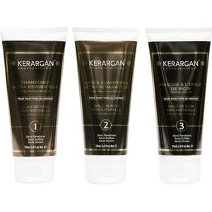 Kerargan - Complete Hair Care with Argan & Castor Oil - Stimulates hair growth and reduces hair loss - Sulphate, Paraben & Silicone Free - 3x175ml