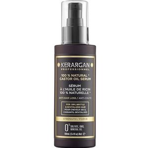 Kerargan - Castorolie haarserum om de haargroei te stimuleren en haaruitval te verminderen terwijl het je hoofdhuid verfraait - Sulfaat, parabenen en siliconenvrij - 100 ml