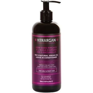 Kerargan - Dagelijkse Arganolie Verzorging voor Krullend Haar - Voedend, Anti-Kroezen, Ontwarrend - Zonder Sulfaat, GMO - 350ml