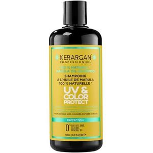 Kerargan - UV & Kleur Beschermende Shampoo met Marula Olie voor Droog en Gekleurd Haar - Reinigt, Beschermt, Voedt - Zonder Sulfaat, GMO, Siliconen, Minerale Olie - 500ml
