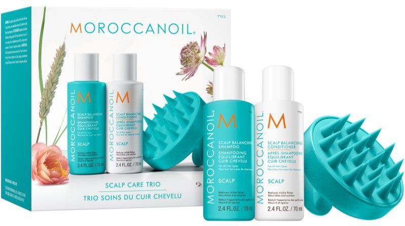 Moroccanoil - Scalp Discovery Kit - Travelset - Shampoo - Conditioner - Massage Borstel