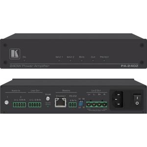 Kramer Electronics PA-240Z audioversterker 2.0 kanalen rendement/fase bedraad zwart