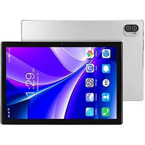 4G LTE-tablet, 10,1-inch Dubbele Camera 8800mAh Batterij EU-stekker 100-240V 2 Kaartsleuven Tablet-pc voor Bedrijven (IJzergrijs)