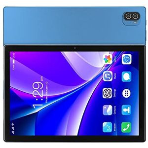 4G LTE-tablet, 10,1-inch Dubbele Camera 8800mAh Batterij EU-stekker 100-240V 2 Kaartsleuven Tablet-pc voor Bedrijven (Lichtblauw)