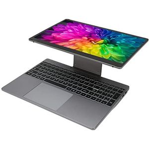 Zakelijke Laptop, 4096 Drukzwaartekrachtsensor 5800mAh Batterij 15,6 Inch Kantoorlaptop Touchscreen Vingerafdruklezer voor Familie (EU-stekker 512GB)