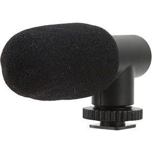 Camera Microfoon, Schokbestendige Koude Schoen 3.5mm Jack Mobiele Telefoon Mic voor Video Opnamen voor Vlogs