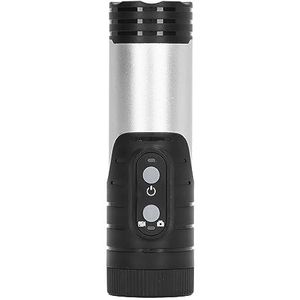Sport DV-camera, Fietshelmcamera, 120 Graden Groothoek, Volledig Lichaam, Waterdicht voor Rijden Tijdens Het Fotograferen (SILVER)