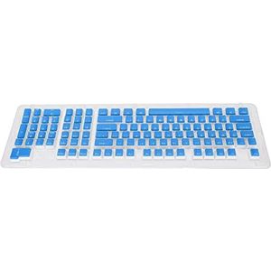 Toetsenbordtoetsen, goed typgevoel FOS Step Keycap FOS Step voor 108 toetsenborden voor 87 toetsenborden(Blauw Wit)