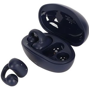 Open Oortelefoons, Stabiel Draadloos IPX5 Waterdicht Lange Batterijduur Compacte Oorclip -oordopjes voor Tablet voor Sport (Blauw)