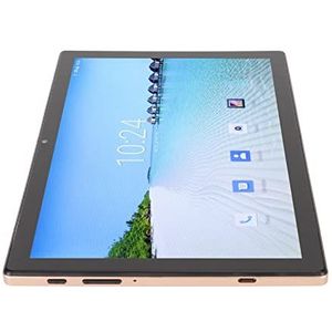 Tablet PC, 2.4G 5G WiFi 1280x800 Resolutie 100-240V 2GB RAM 32GB ROM 10.1 Inch Android 8.1 Tablet Om Te Lezen (Goud)
