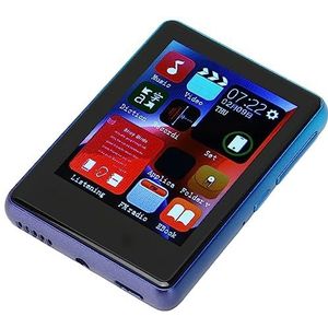 Bluetooth 5.0 MP3-speler, Meerdere Formaten Elektronische Boekfunctie Ondersteuning Opname Lossless Touchscreen Muziekspeler Draagbaar met Luidspreker voor OS X 10 (4+128GB (geheugenkaart))