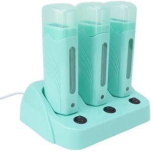 Roll-on Wax Warmer, 3 in 1 Onafhankelijke Schakelaars Gebruiksvriendelijke Zichtbare Cover Lichtgewicht Haarverwijdering Roll-on Wax Warmer Machine voor Thuisgebruik (EU-stekker