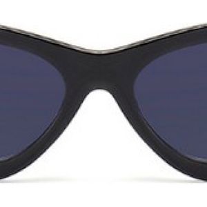 Hidzo Zonnebril Cat Eye Zwart - UV 400 - Zwarte Glazen