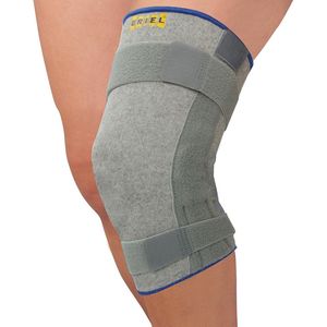 Uriel – Kniebrace met Scharnieren – Kniebandage – Grijs – Maat S - Past Links & Rechts – Unisex