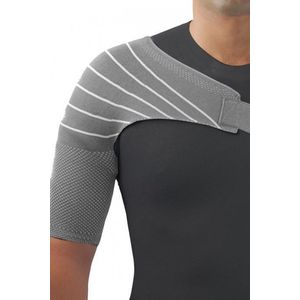 Uriel - Schouderbrace - Schouderbandage Grijs - Ondersteuning bij Schouderklachten - Maat M - Unisex - Past Links & Rechts