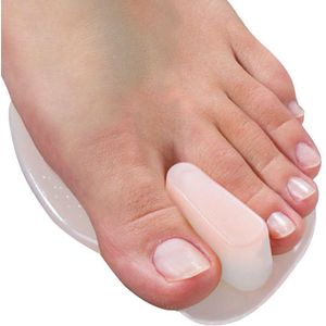 Uriel - Hallux Valgus grote teencorrector - Teenspreider - Met voorvoet correctie - 1 paar - Beige - One size